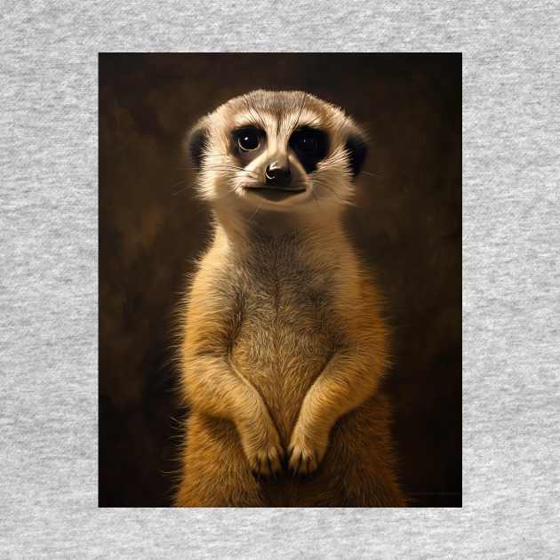 Amazing Zoo Meerkat: A Hyperrealistic Oil Painting by ABART BY ALEXST 